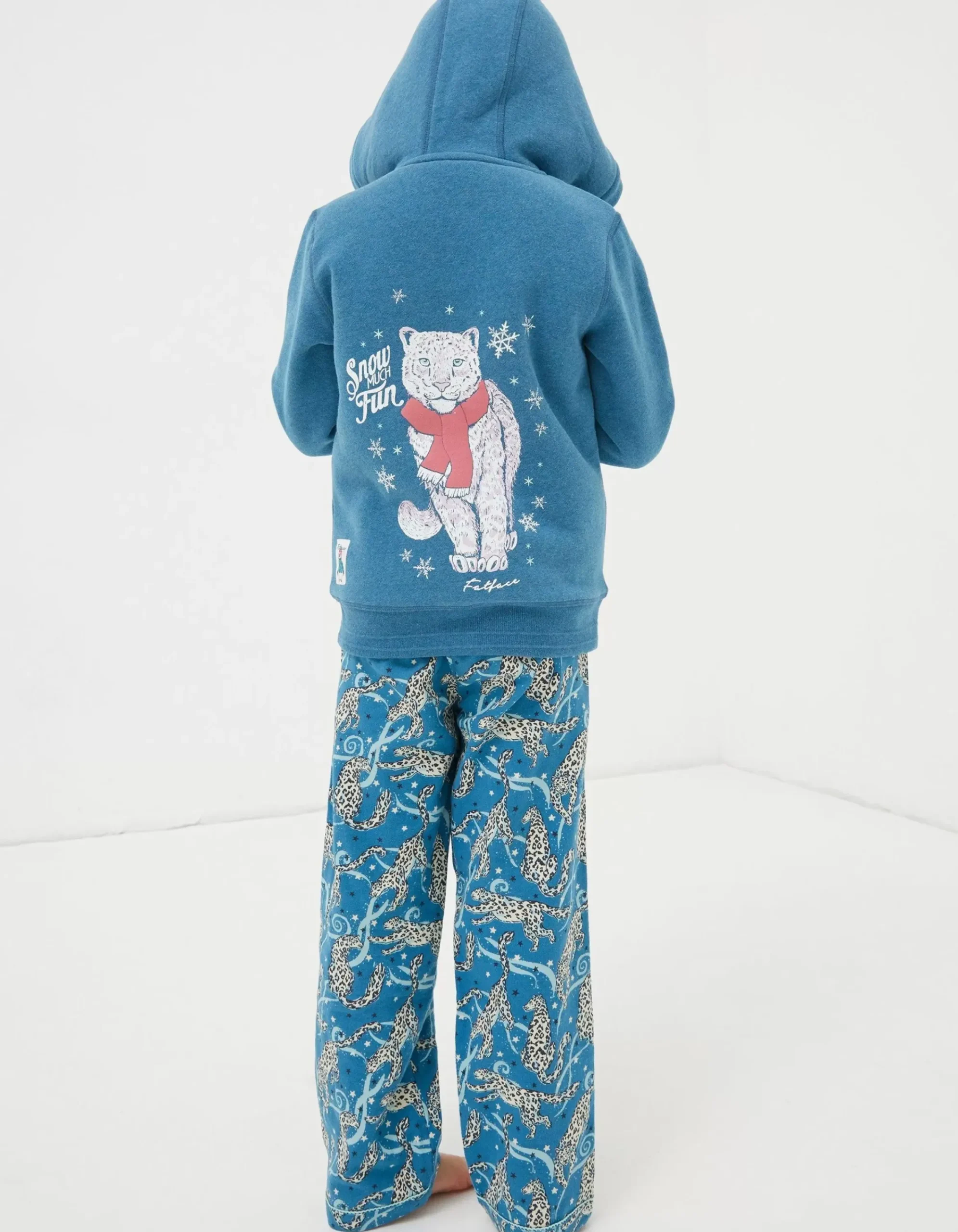 Girls FatFace Sweatshirts & Hoodies|Sadie Snow Leopard Zip Hoodie