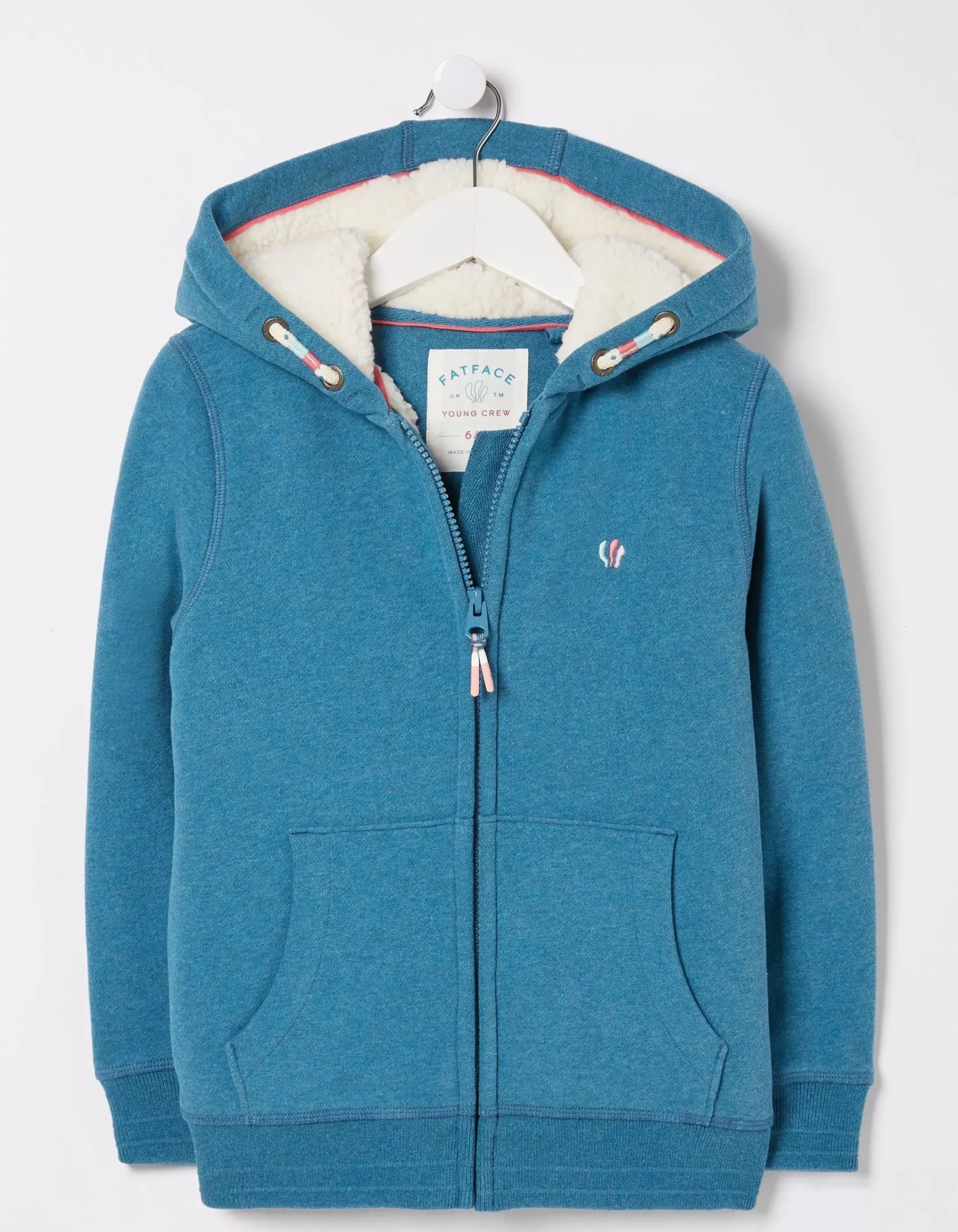 Girls FatFace Sweatshirts & Hoodies|Sadie Snow Leopard Zip Hoodie