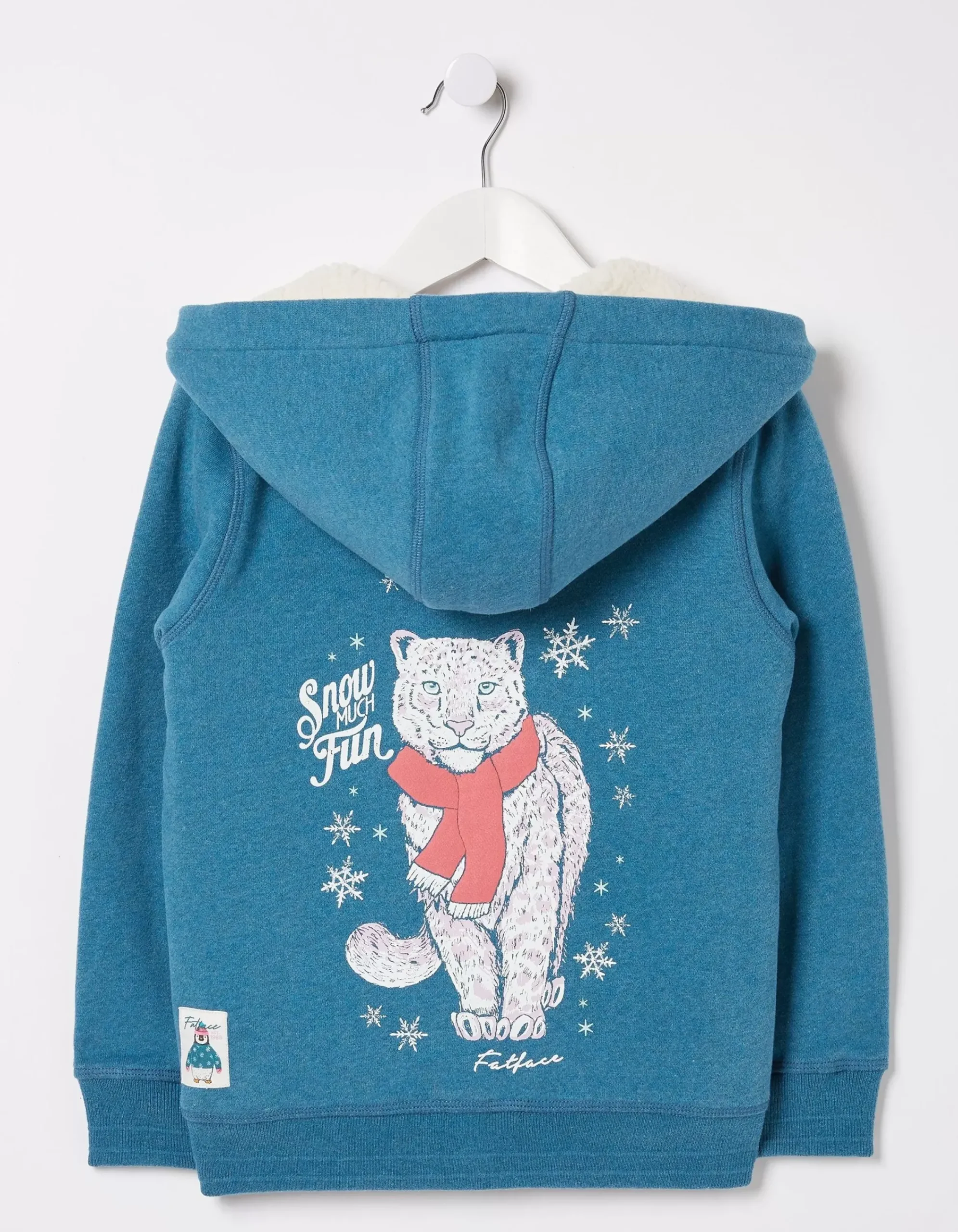 Girls FatFace Sweatshirts & Hoodies|Sadie Snow Leopard Zip Hoodie