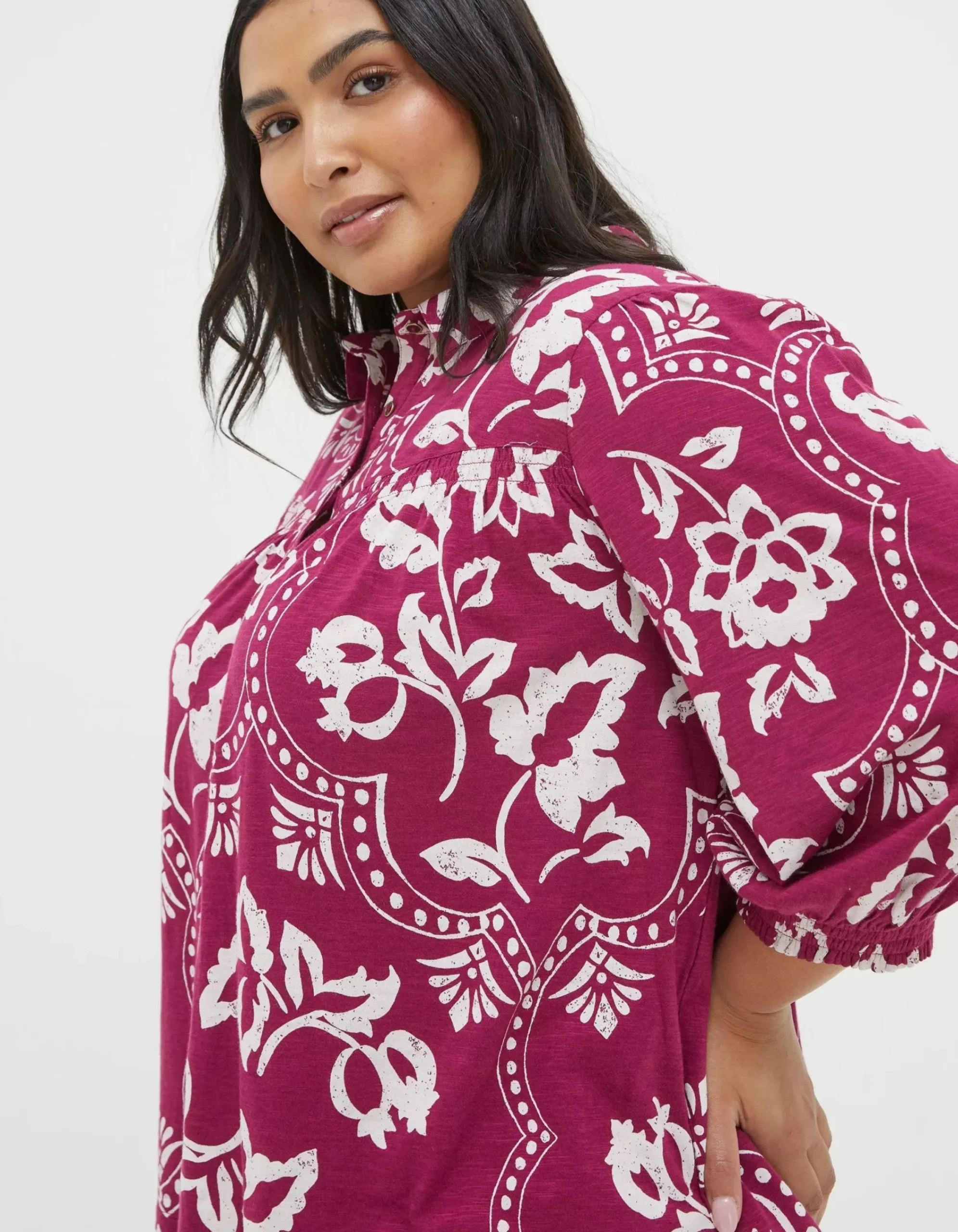 Women FatFace View All|Sadie Wallpaper Shirt