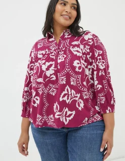 Women FatFace View All|Sadie Wallpaper Shirt