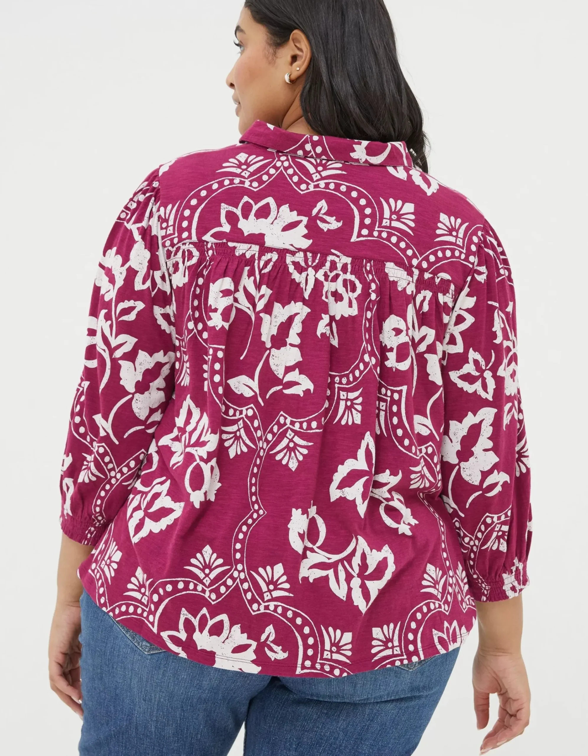 Women FatFace View All|Sadie Wallpaper Shirt
