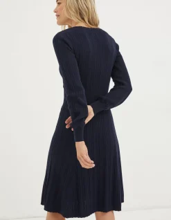 Women FatFace View All|Saffron Knitted Skater Dress
