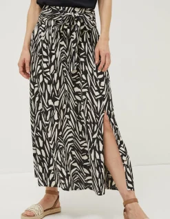 Women FatFace Skirts|Sasha Paintstroke Midi Skirt