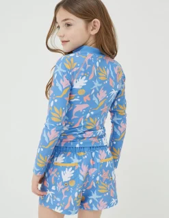 Girls FatFace View All|Sea Scape Rash Vest