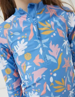 Girls FatFace View All|Sea Scape Rash Vest