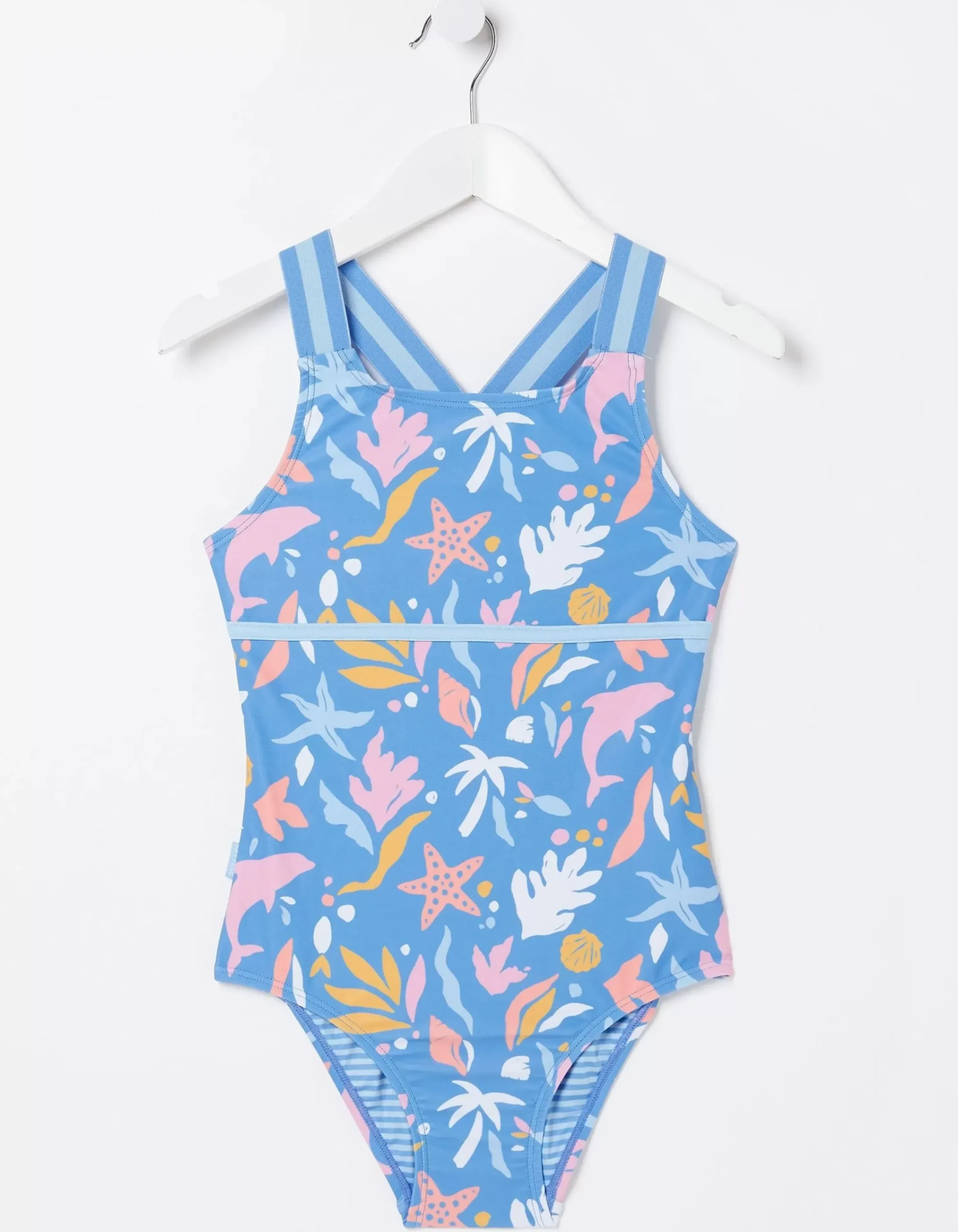 Girls FatFace View All|Sea Scape Swimsuit