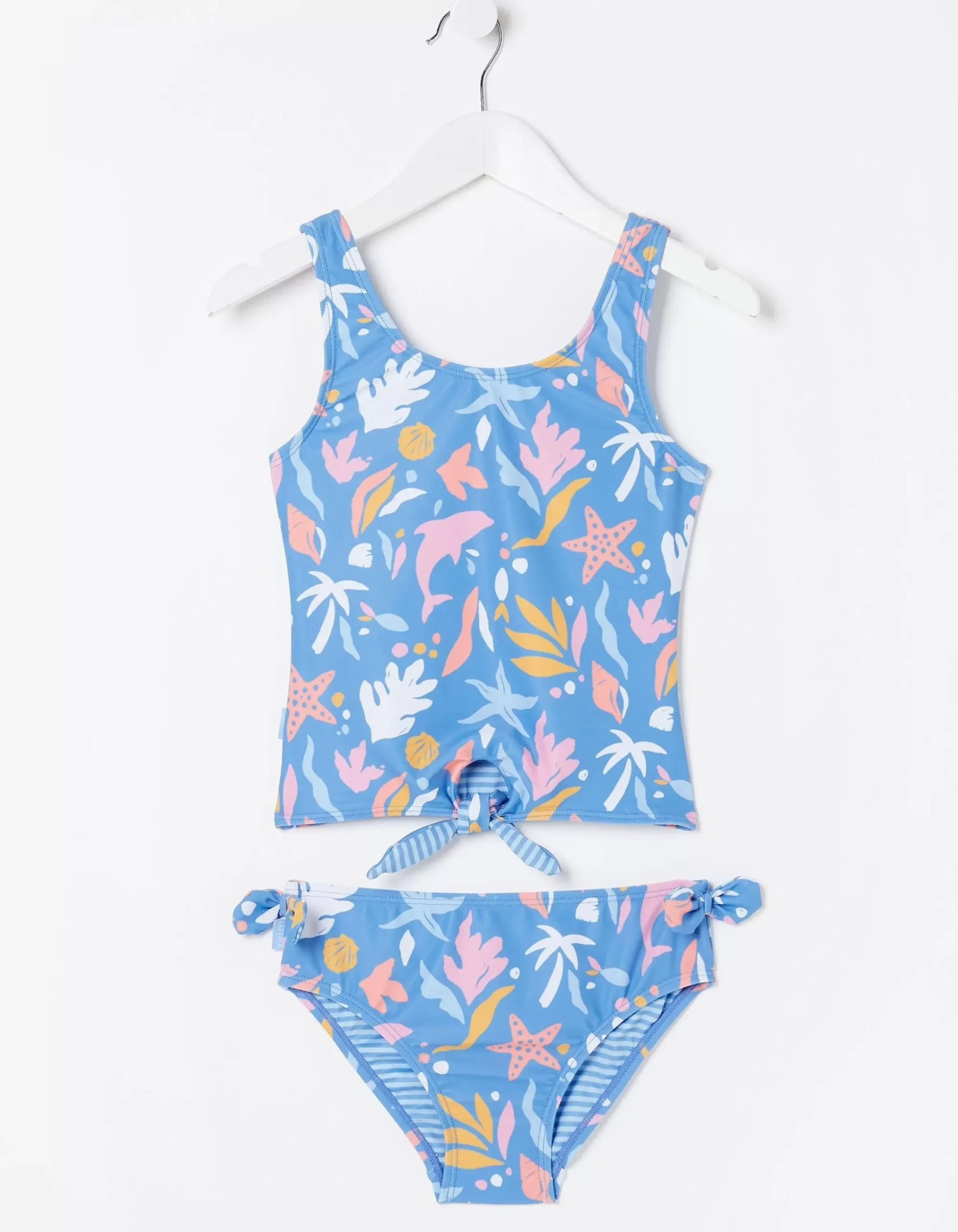 Girls FatFace View All|Sea Scape Tankini