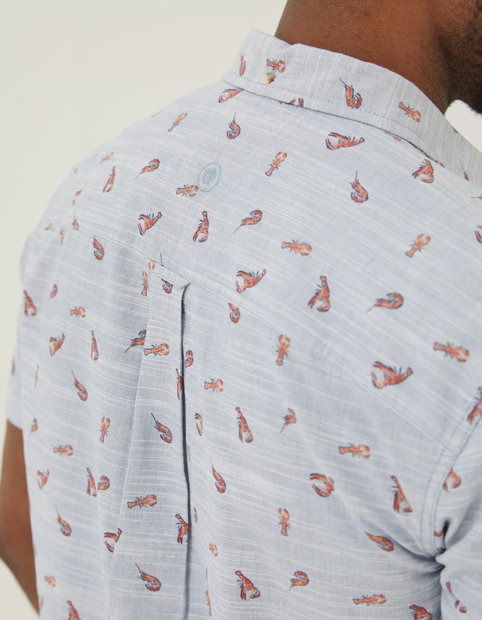 Men FatFace Shirts|Seafood Print Shirt