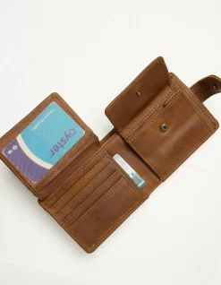 Men FatFace View All|Seamed Leather Wallet