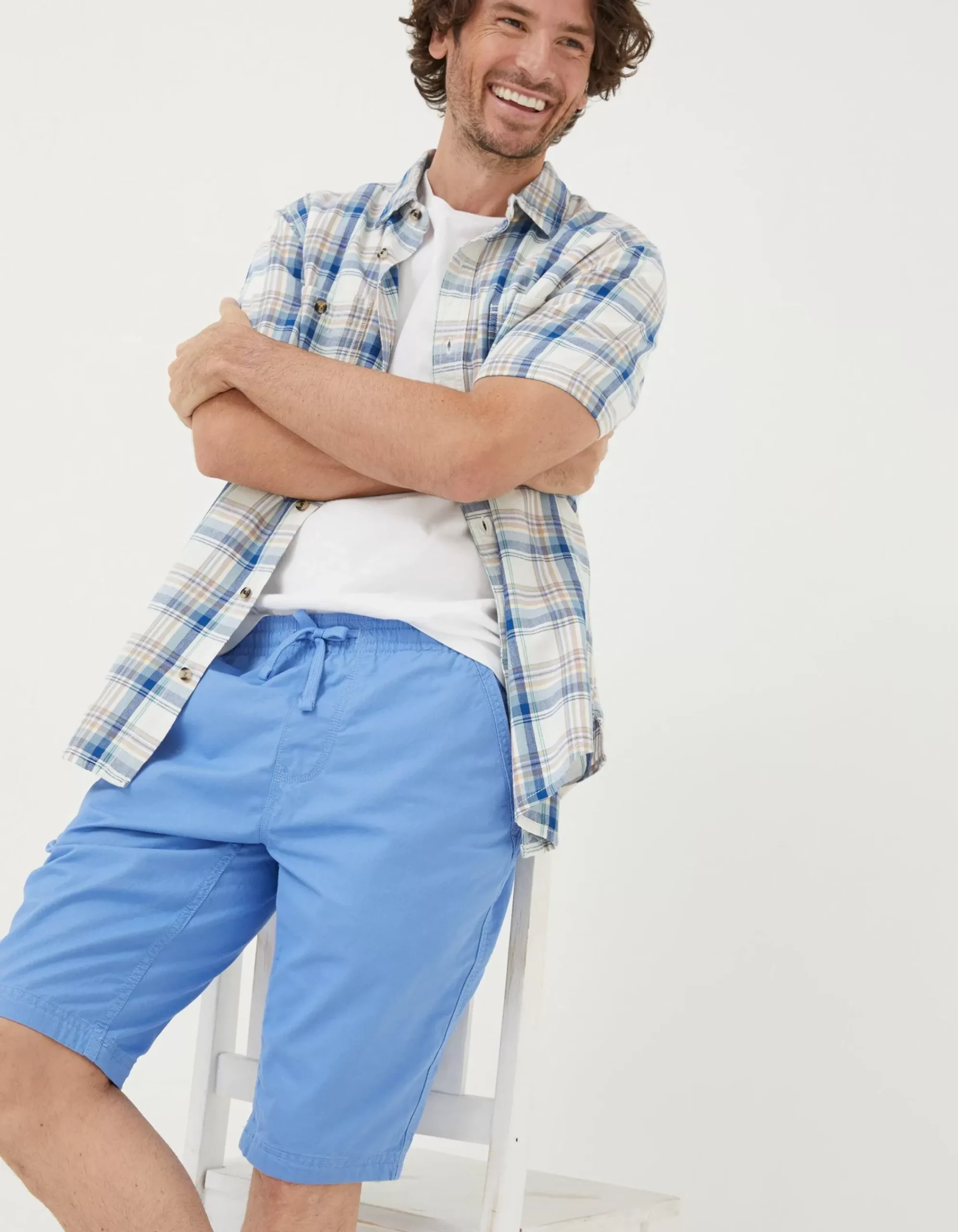 Men FatFace Shorts|Seaton Pull On Shorts
