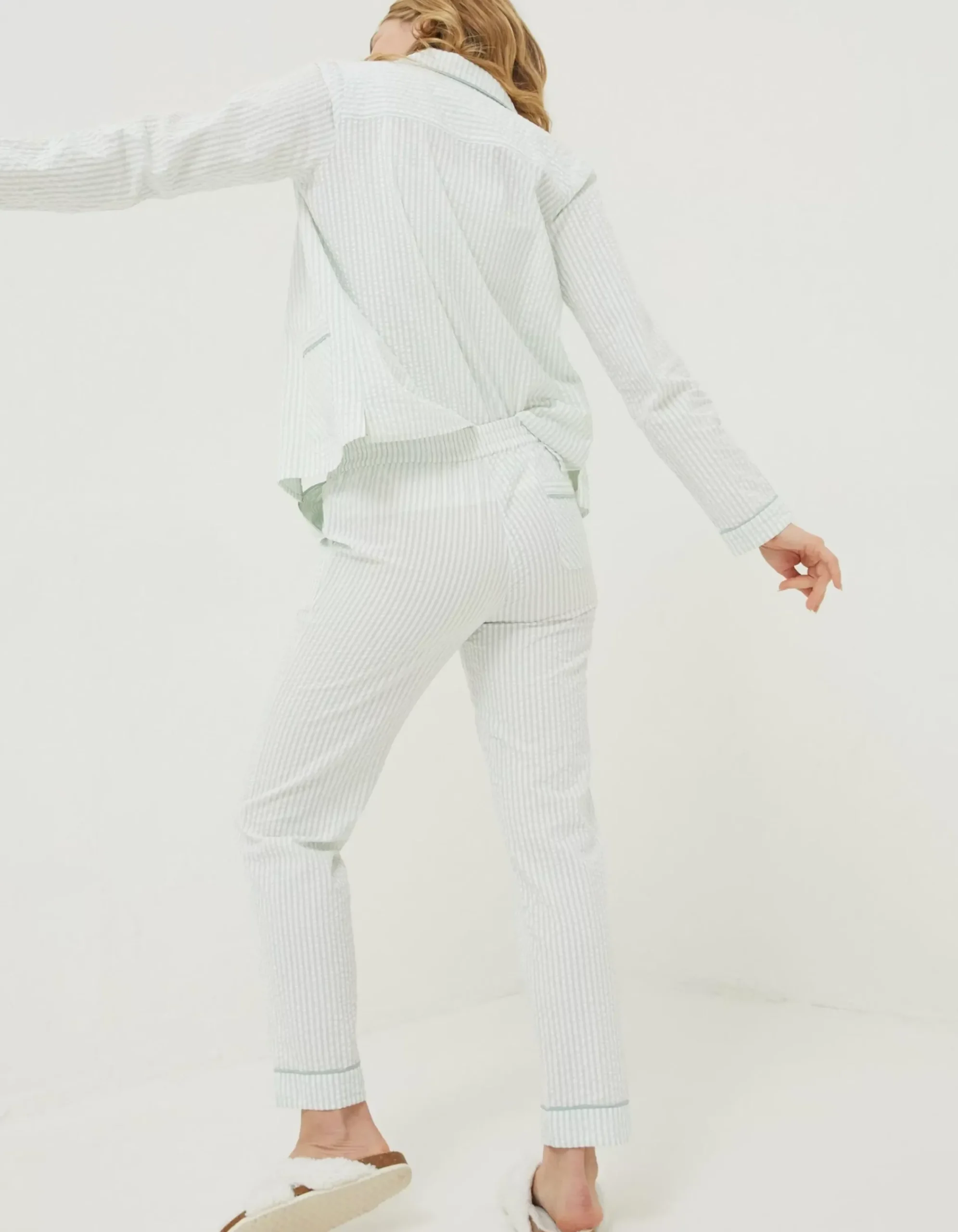 Women FatFace Nightwear & Loungewear|Seersucker Stripe Bottoms