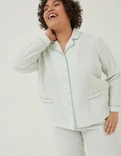 Women FatFace Nightwear & Loungewear|Seersucker Stripe Pj Shirt