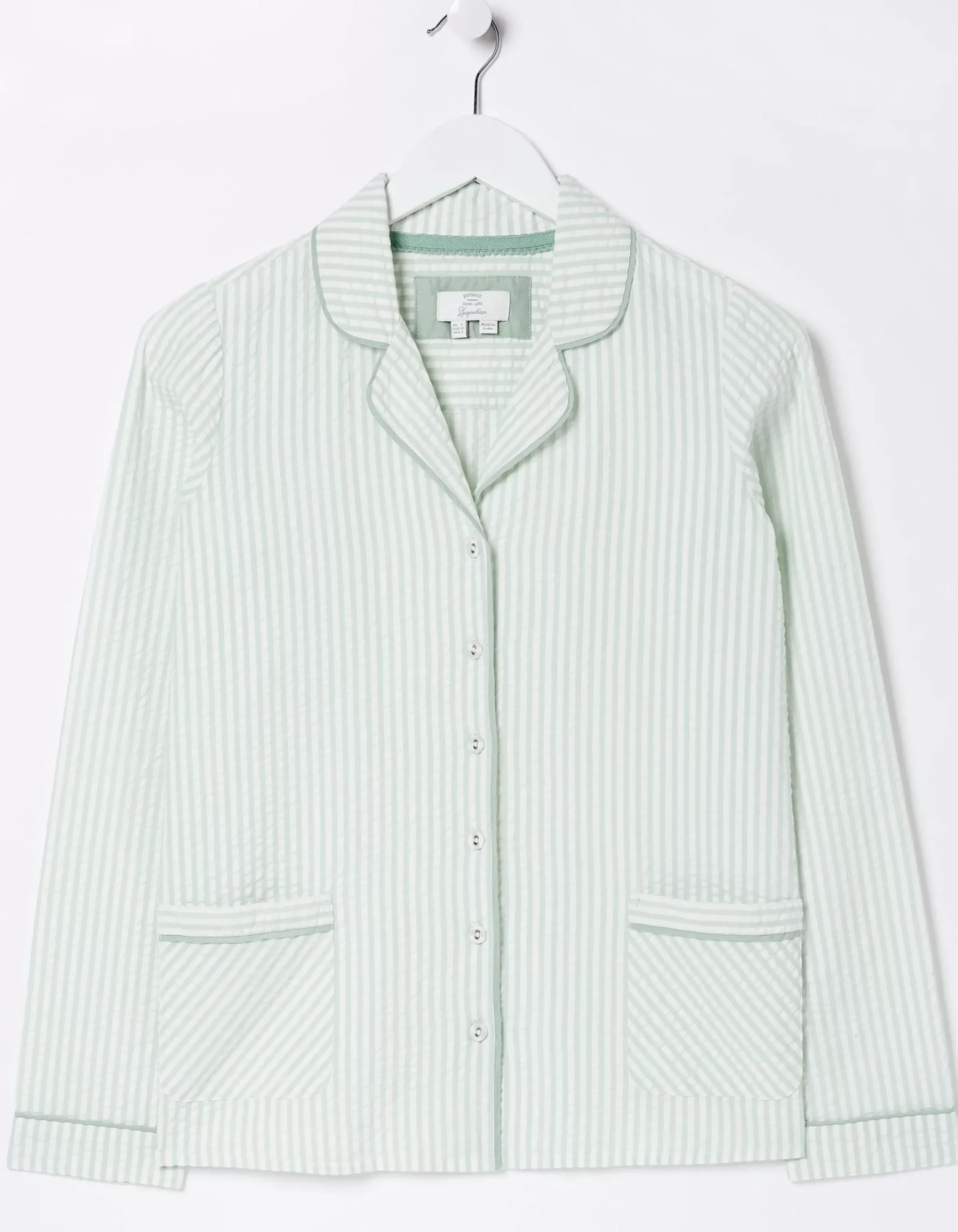 Women FatFace Nightwear & Loungewear|Seersucker Stripe Pj Shirt