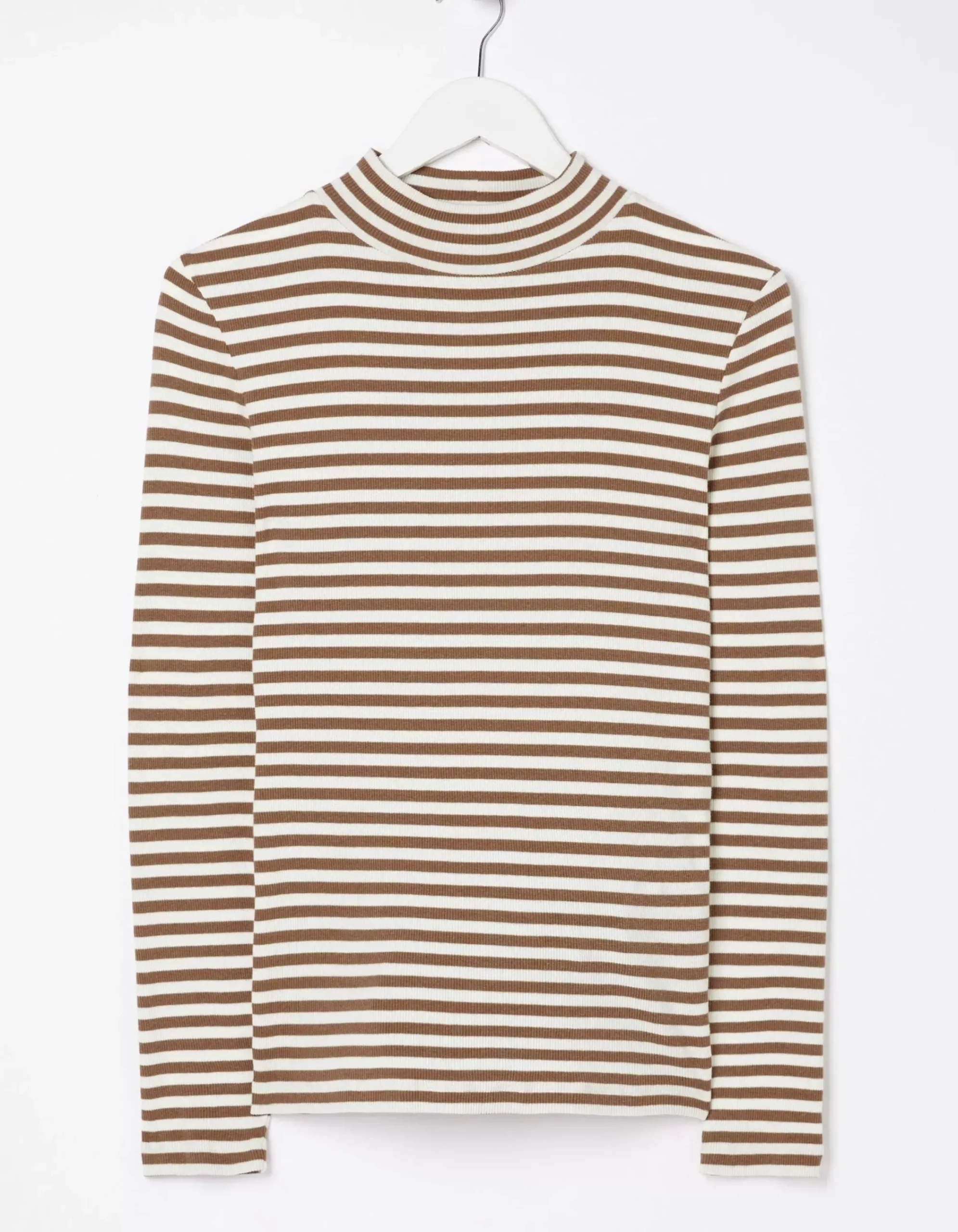 Women FatFace Tops & T-Shirts|Selina Stripe Roll Neck Top