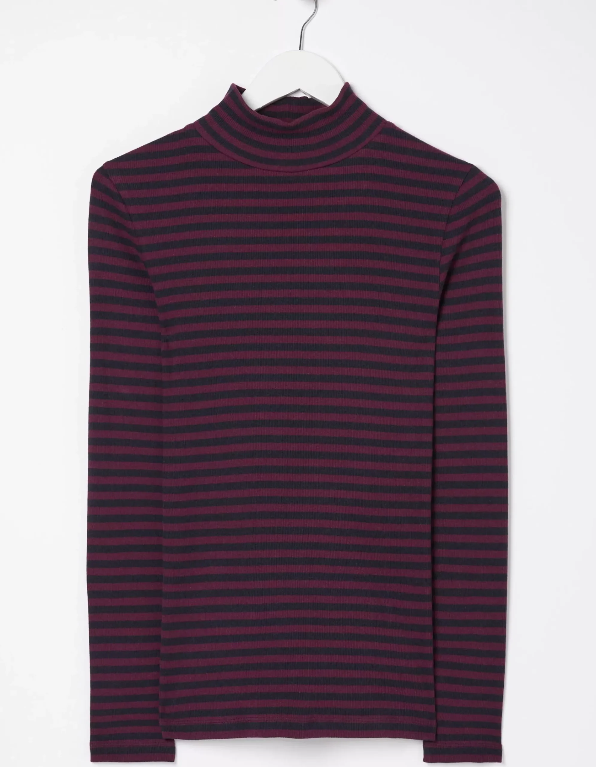 Women FatFace Tops & T-Shirts|Selina Stripe Roll Neck Top