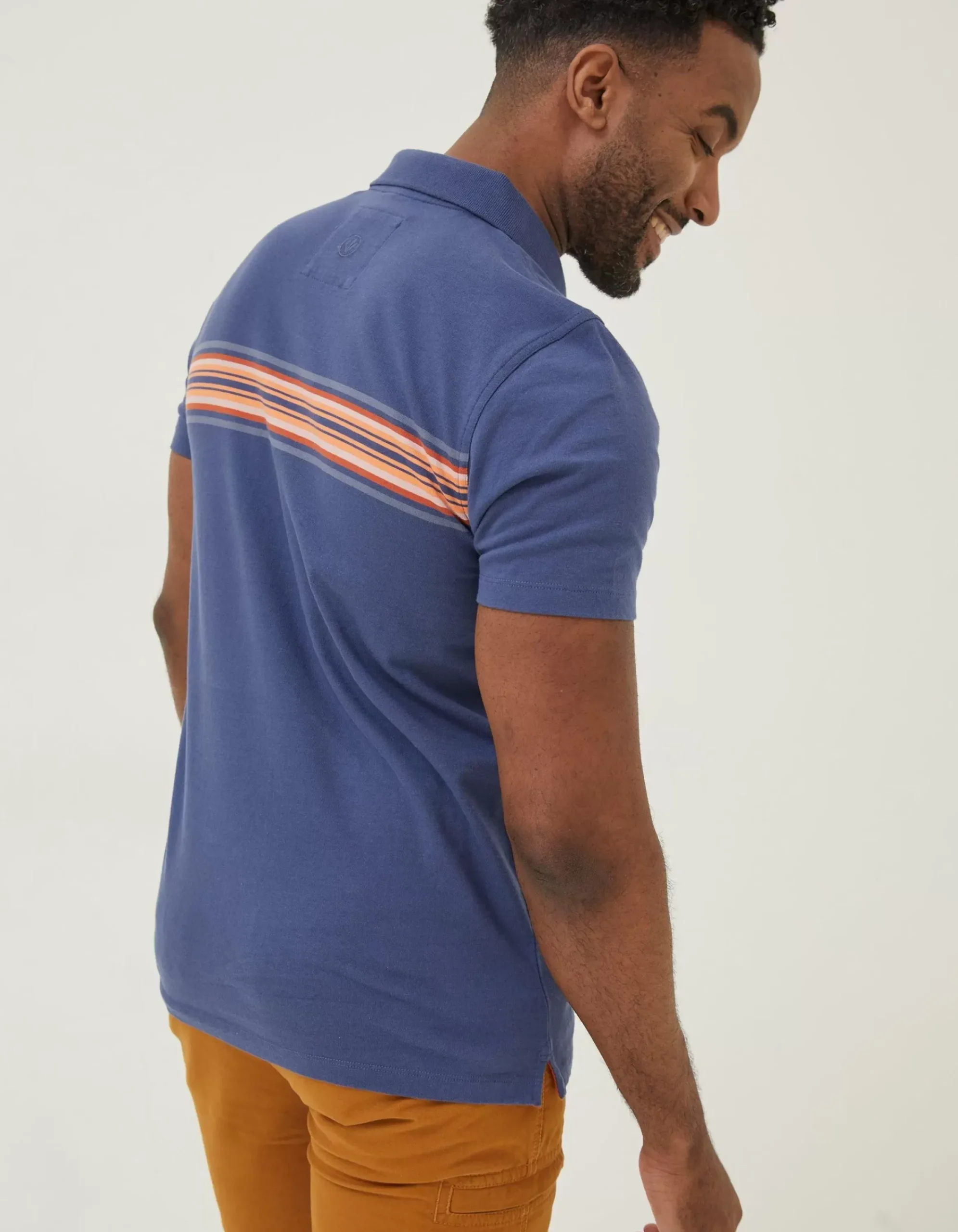 Men FatFace T-Shirts|Sennen Chest Stripe Polo