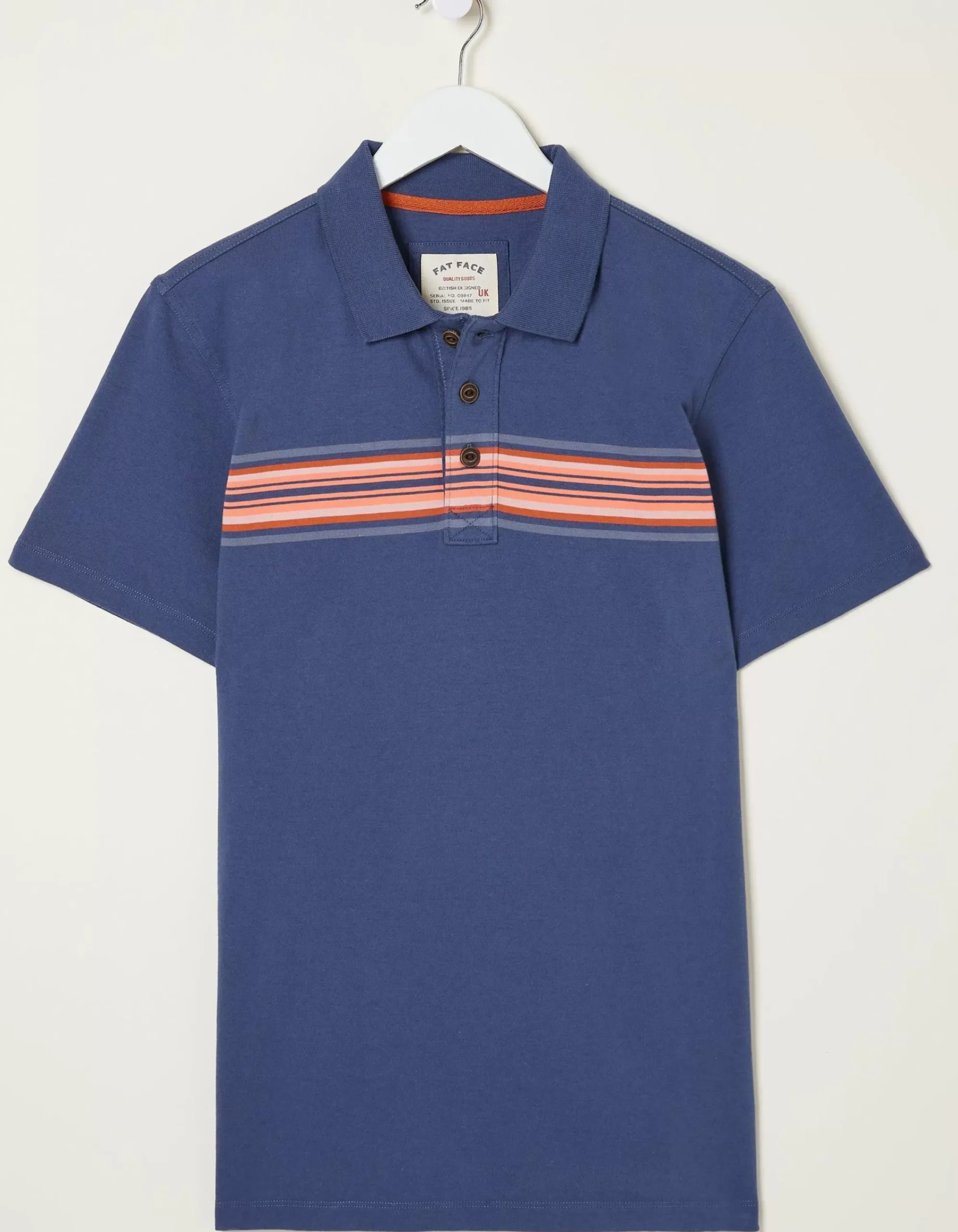 Men FatFace T-Shirts|Sennen Chest Stripe Polo