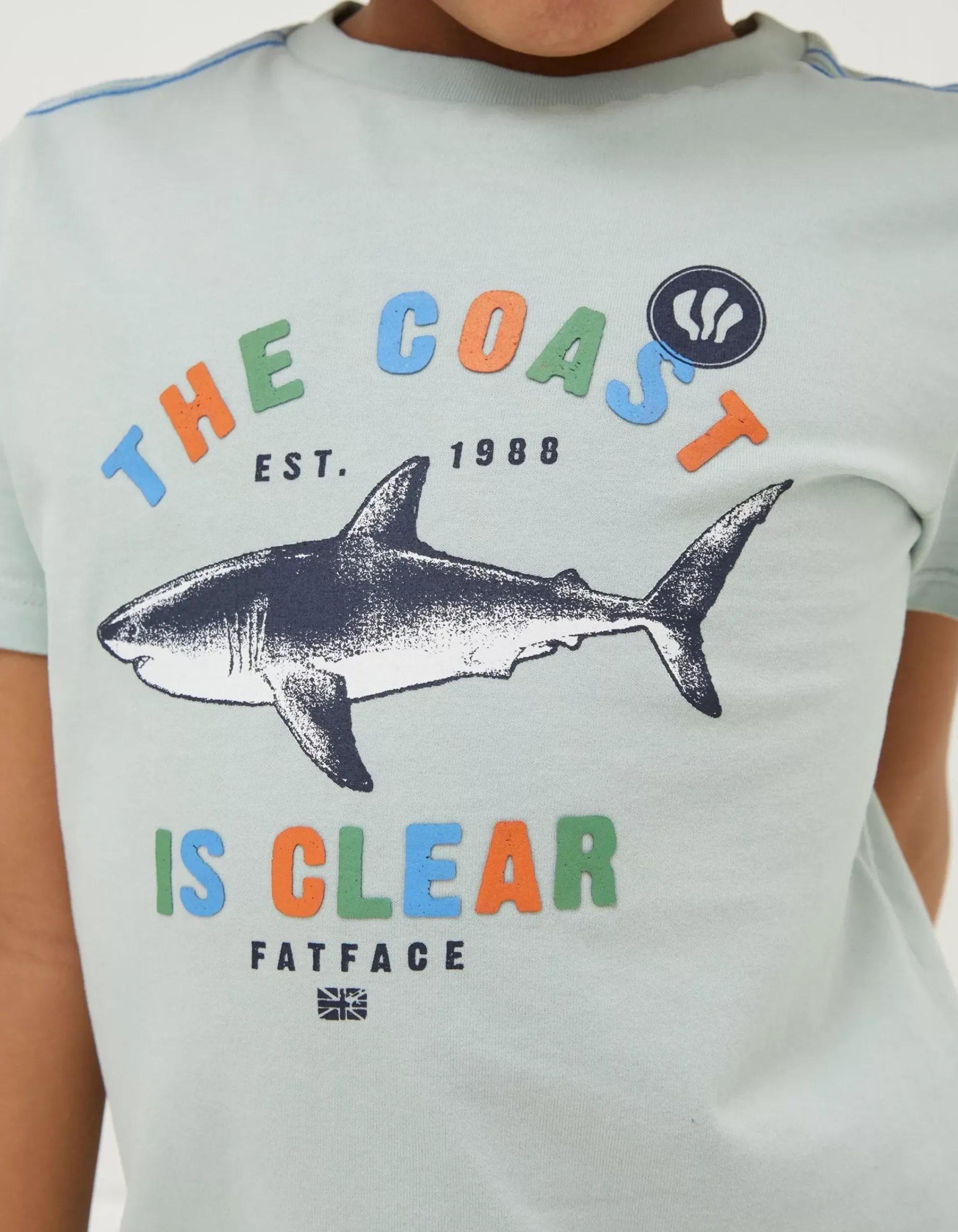Boys FatFace View All|Shark Coast Jersey T Shirt