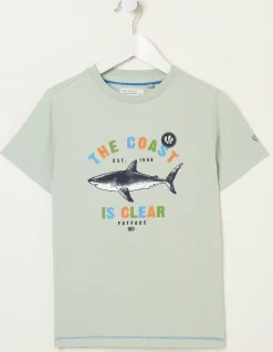 Boys FatFace View All|Shark Coast Jersey T Shirt