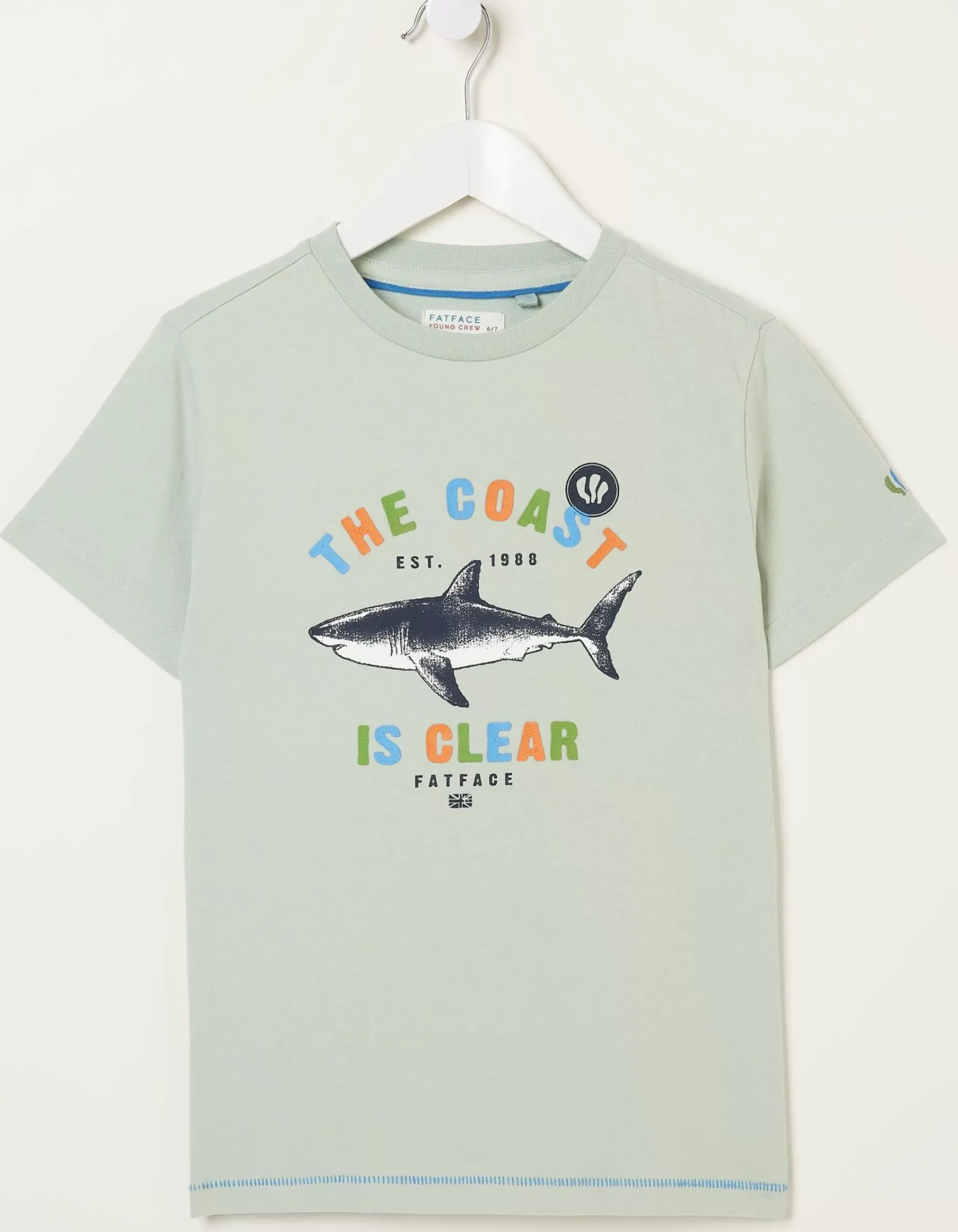 Boys FatFace View All|Shark Coast Jersey T Shirt