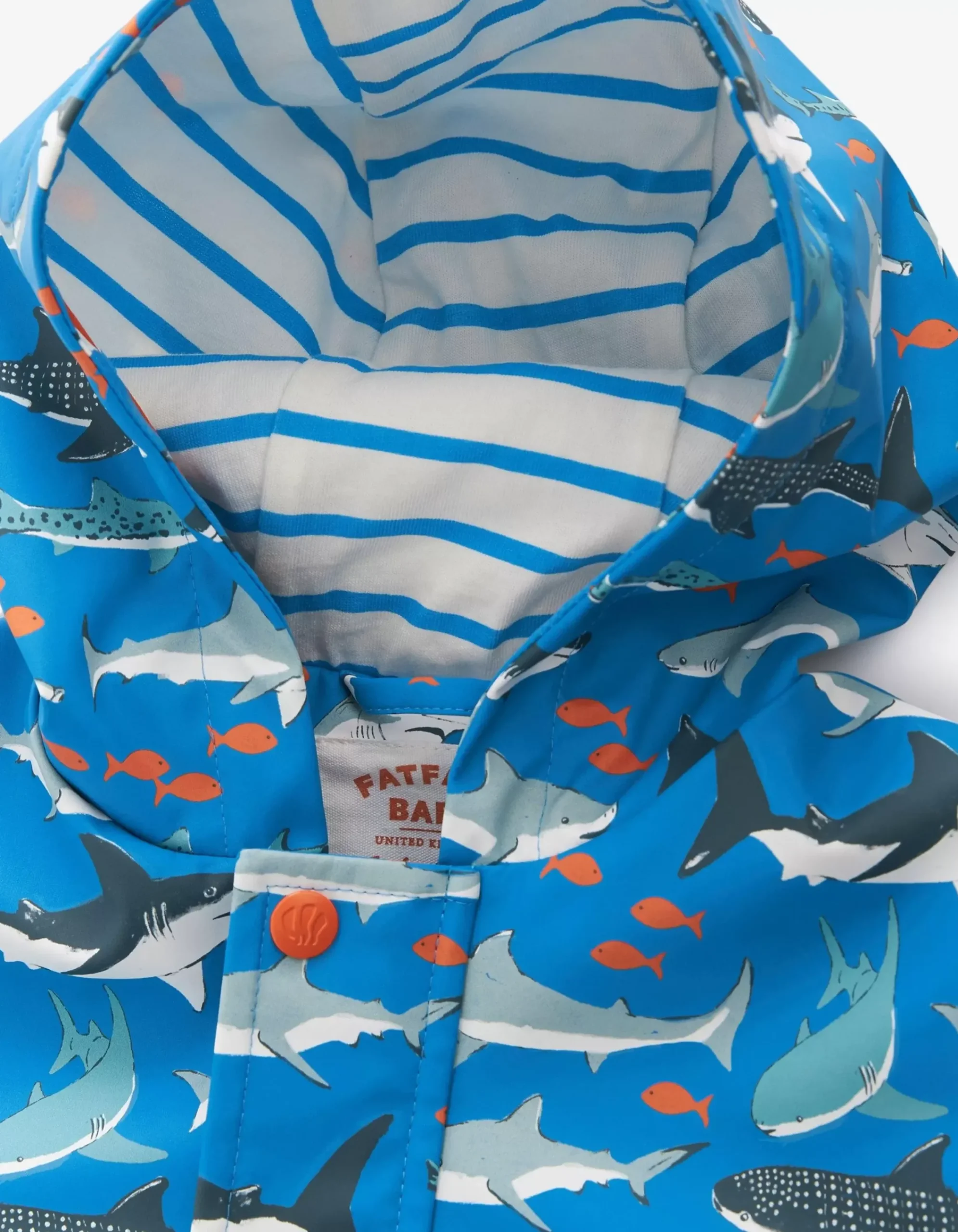 Baby FatFace View All|Shark Print Raincoat