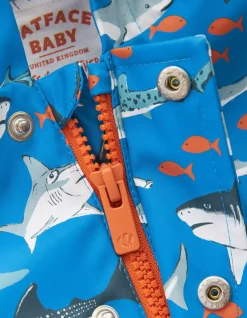 Baby FatFace View All|Shark Print Raincoat