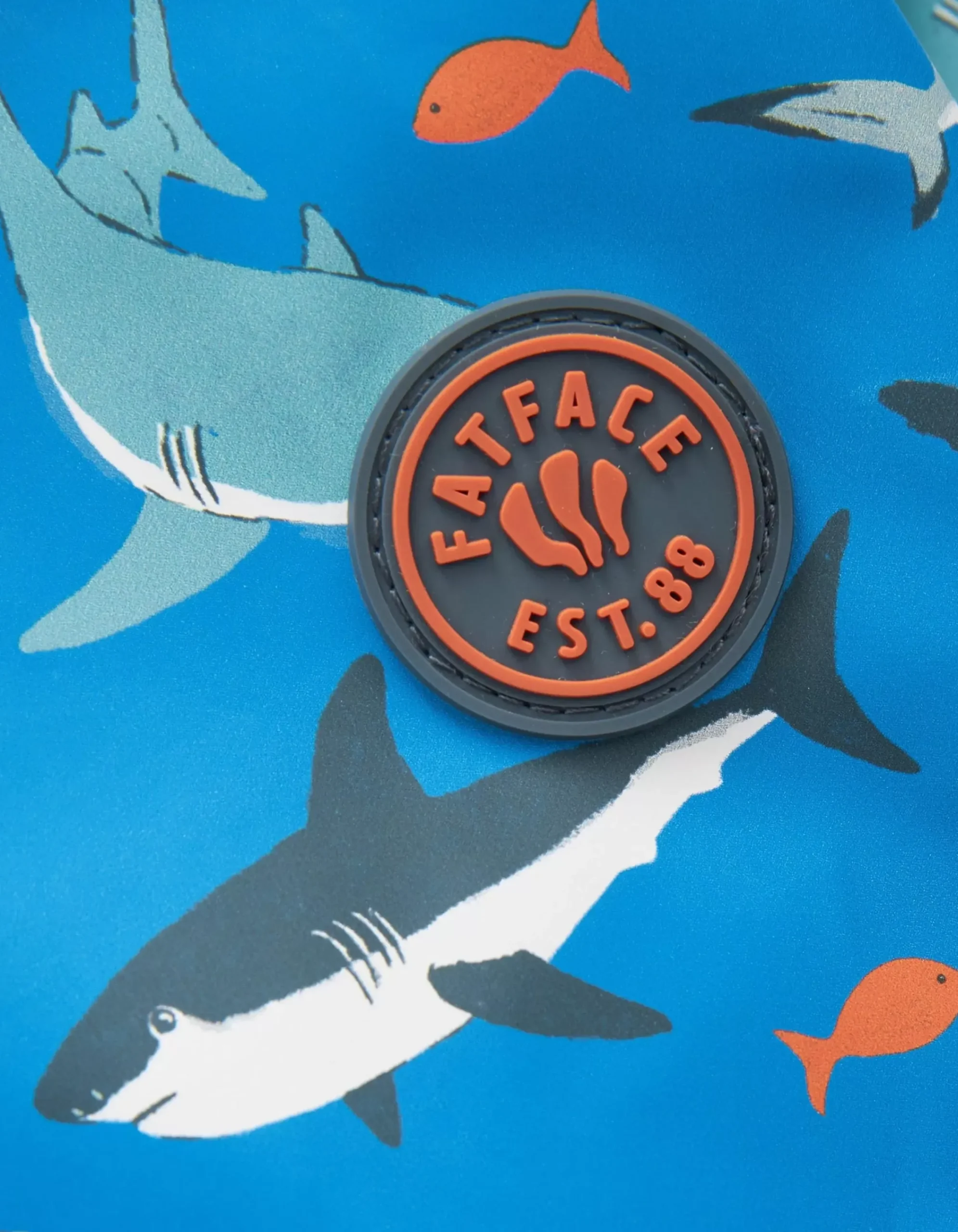 Baby FatFace View All|Shark Print Raincoat