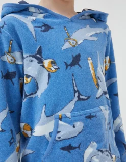 Boys FatFace View All|Shark Towelling Poncho