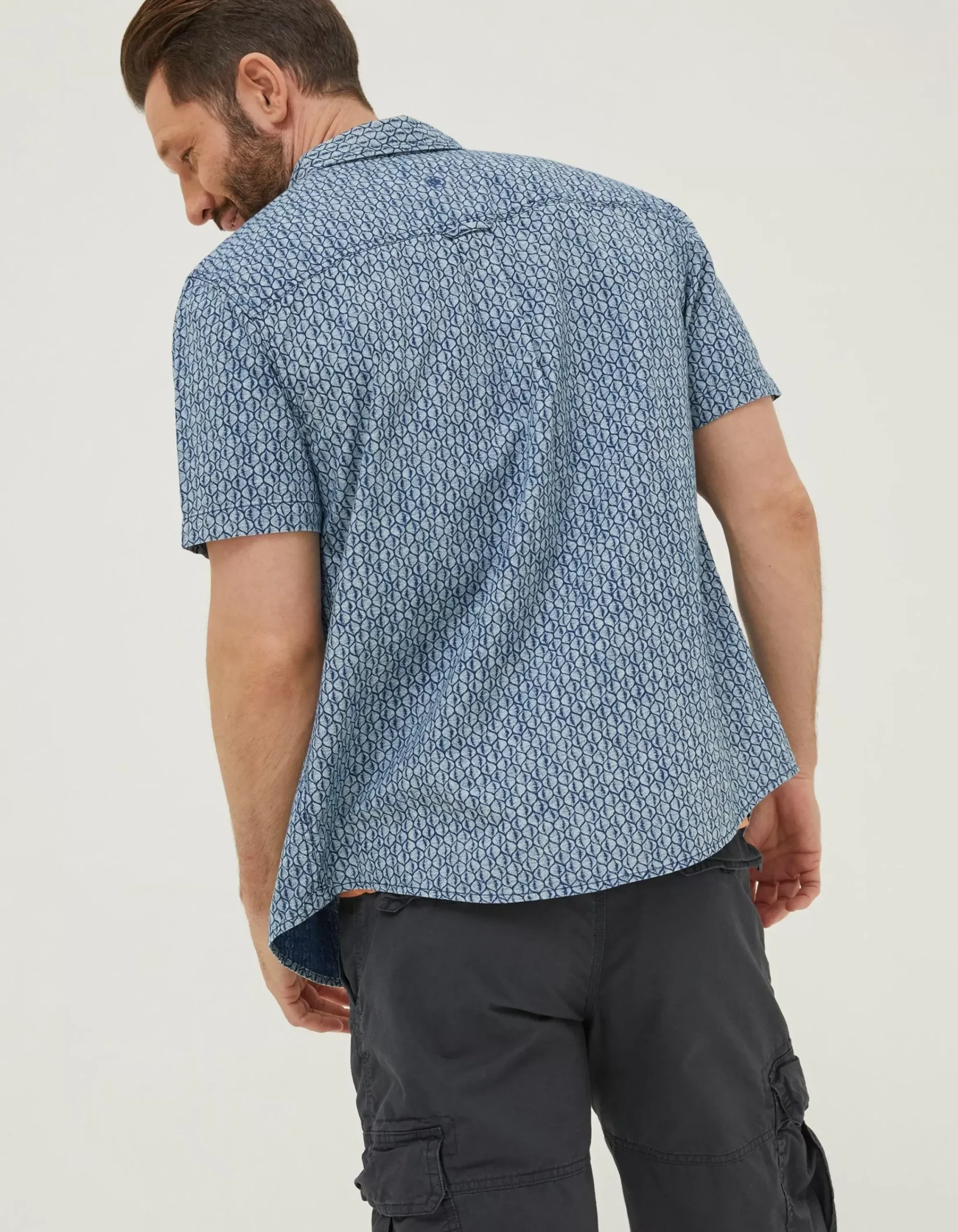 Men FatFace Shirts|Shell Print Shirt