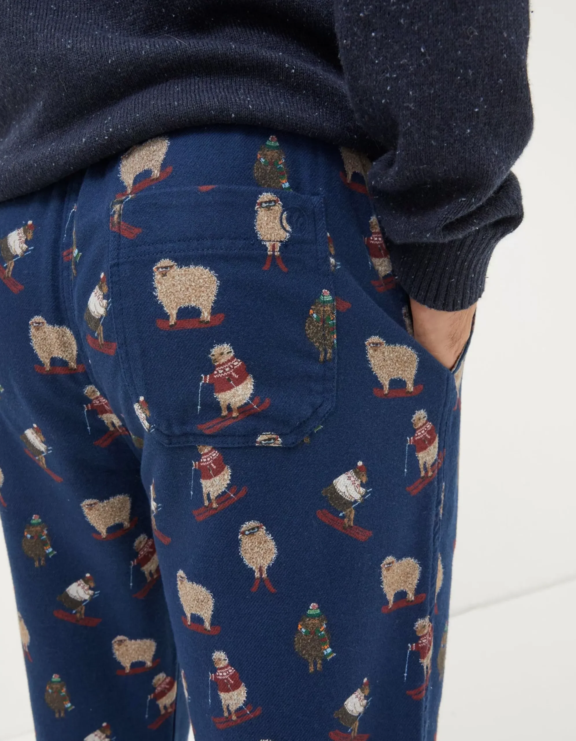 Men FatFace View All|Shelter Stevie Sheep Print Pyjama Bottoms