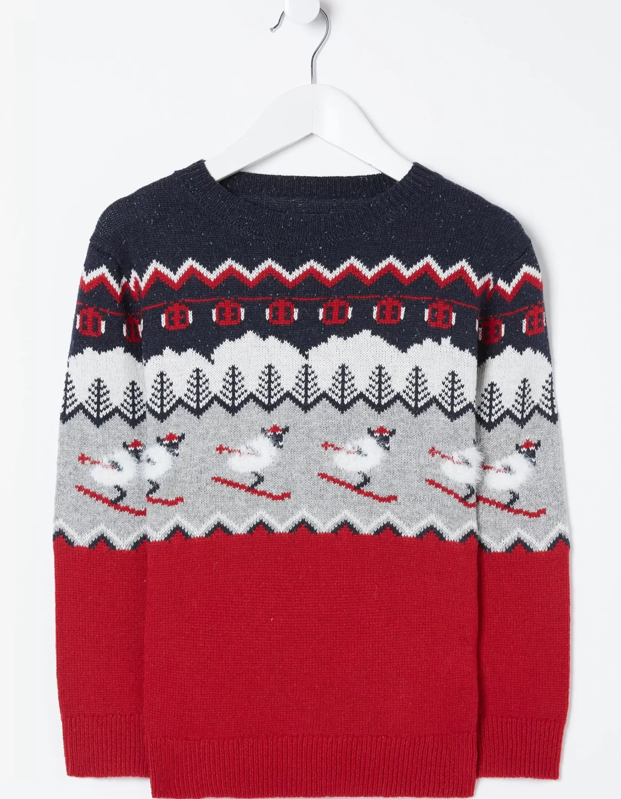 Boys FatFace Knitwear|Shelter Stevie Sheep Ski Jumper