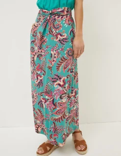 Women FatFace Skirts|Shona Festival Jersey Maxi Skirt