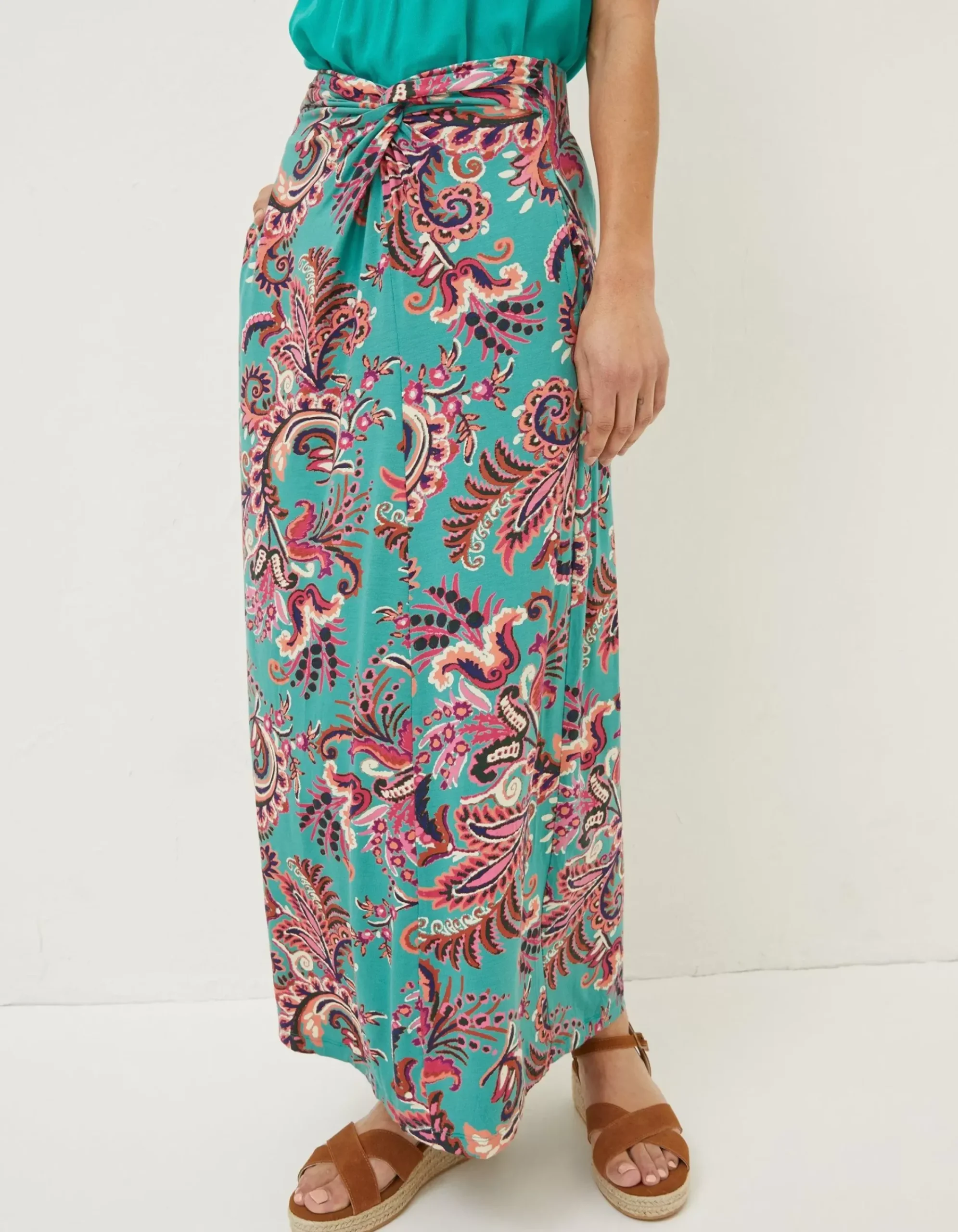 Women FatFace Skirts|Shona Festival Jersey Maxi Skirt