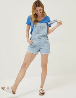 Women FatFace Shorts|Shortie Dungarees