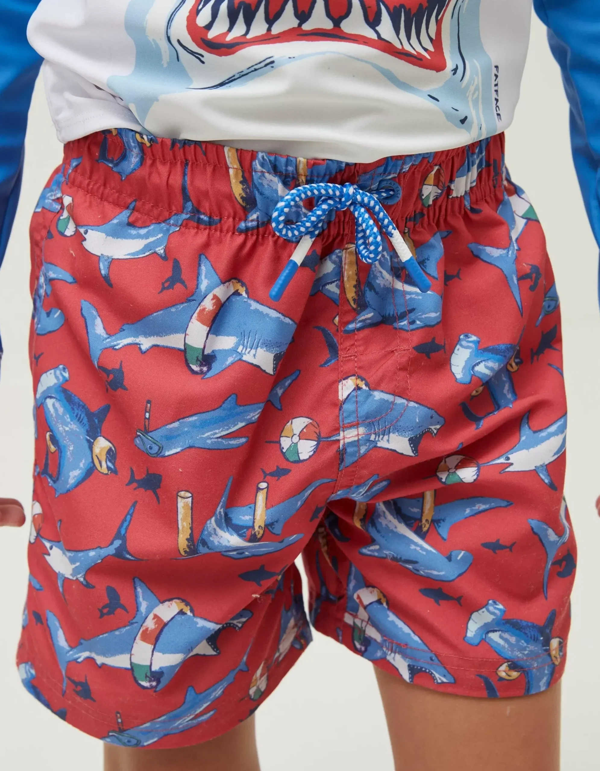 Boys FatFace View All|Sidney Shark Swim Shorts