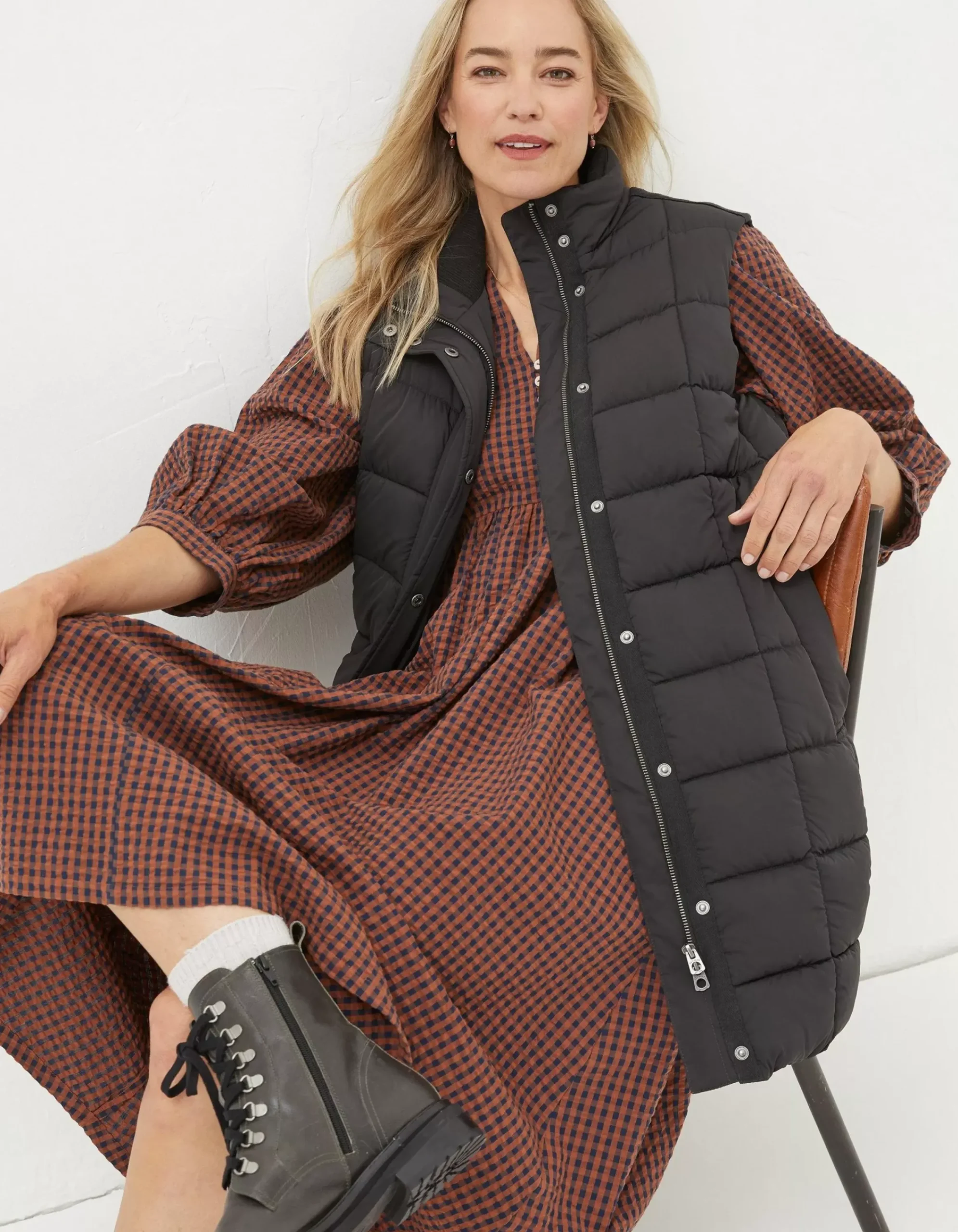 Women FatFace Coats & Jackets|Sienna Longline Gilet
