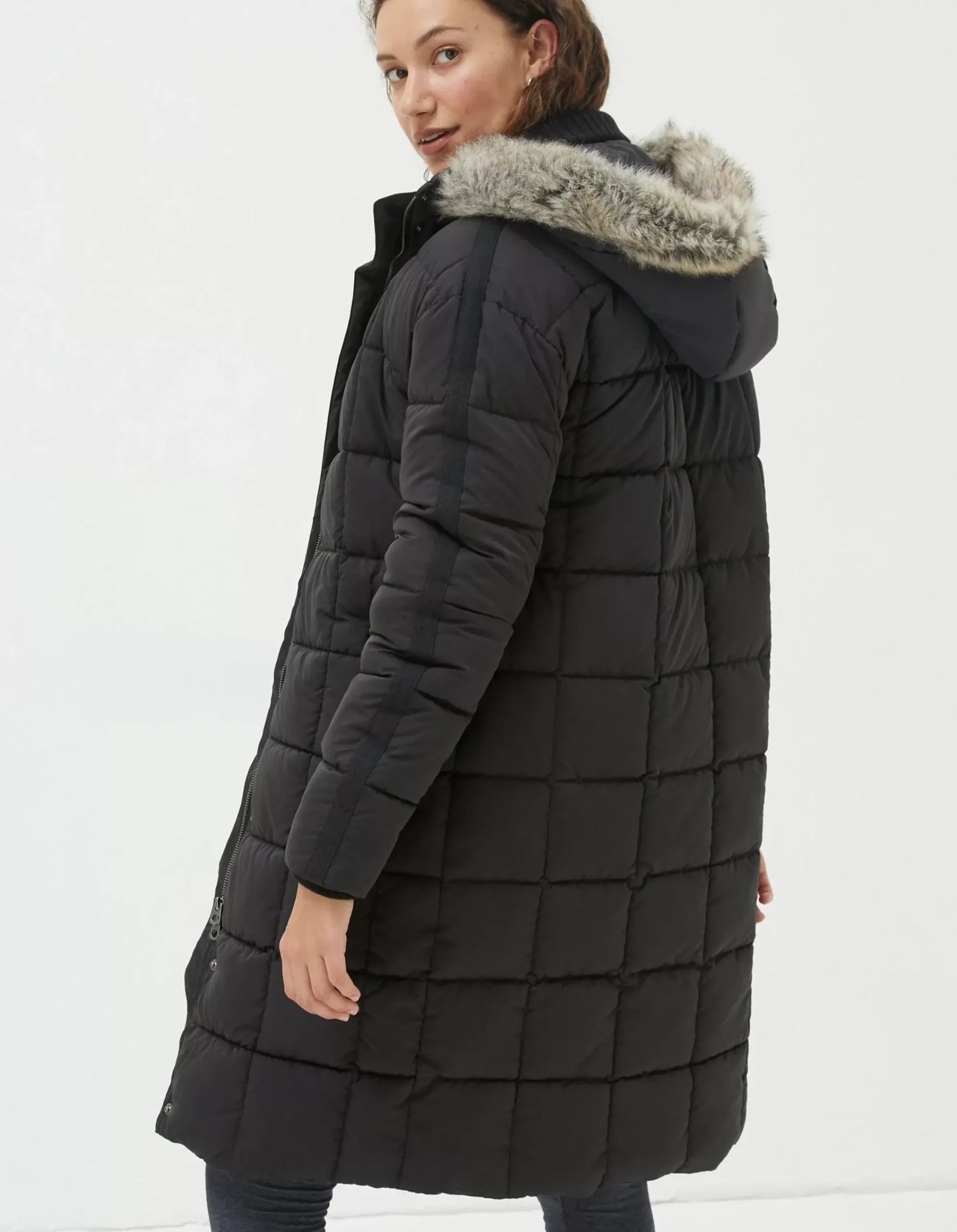 Women FatFace Coats & Jackets|Sienna Quilted Mid Length Coat