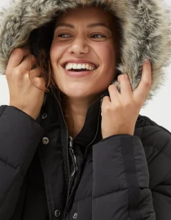 Women FatFace Coats & Jackets|Sienna Quilted Mid Length Coat