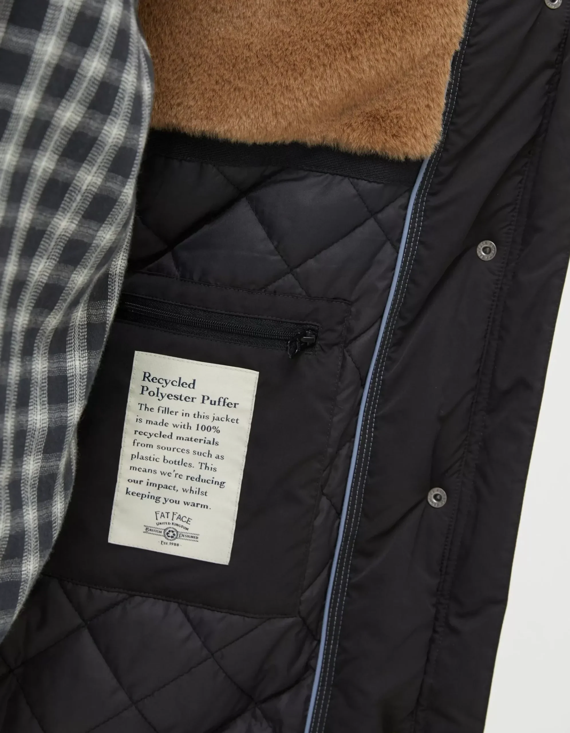 Women FatFace Coats & Jackets|Sienna Quilted Mid Length Coat