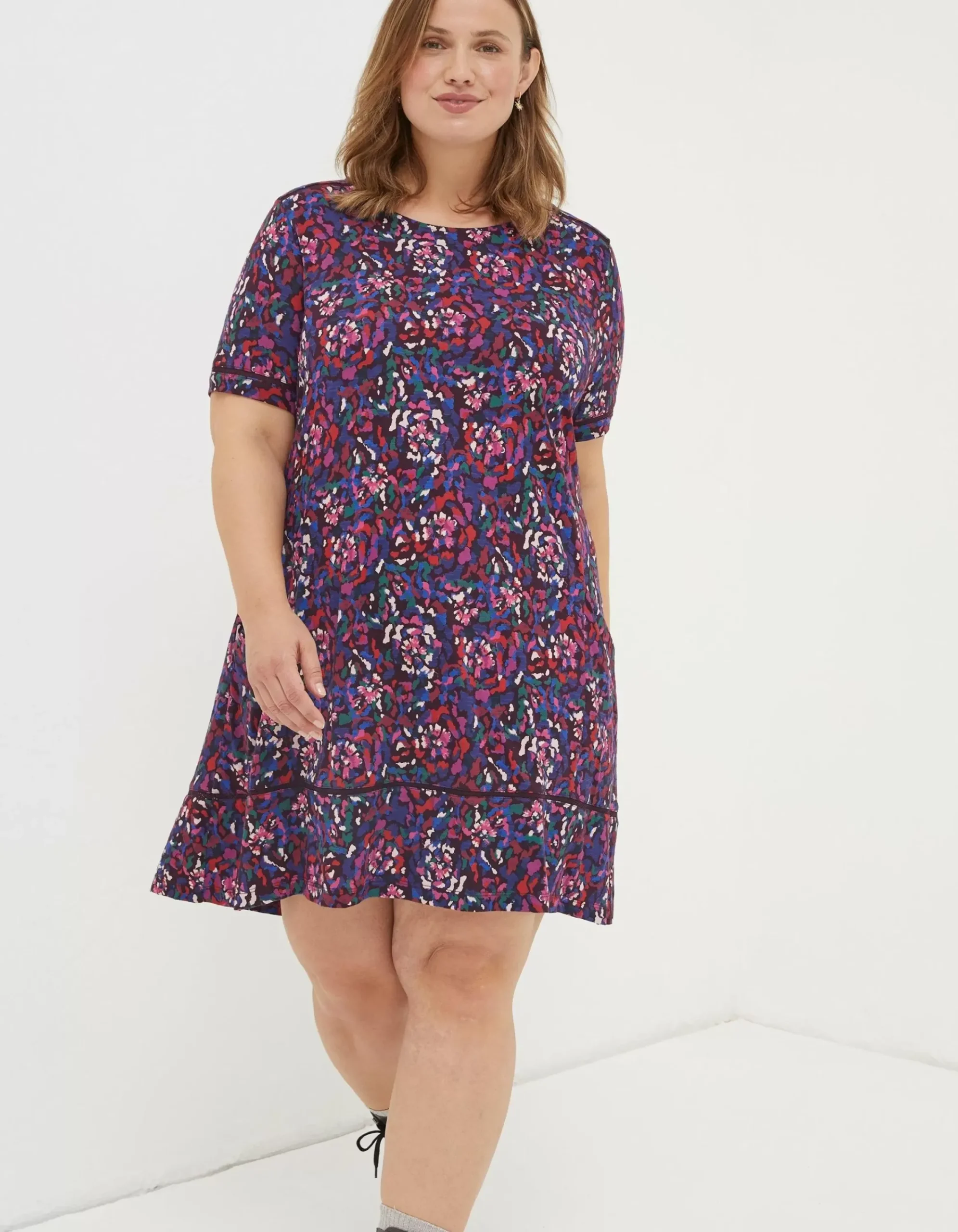 Women FatFace Dresses|Simone Abstract Jersey Dress