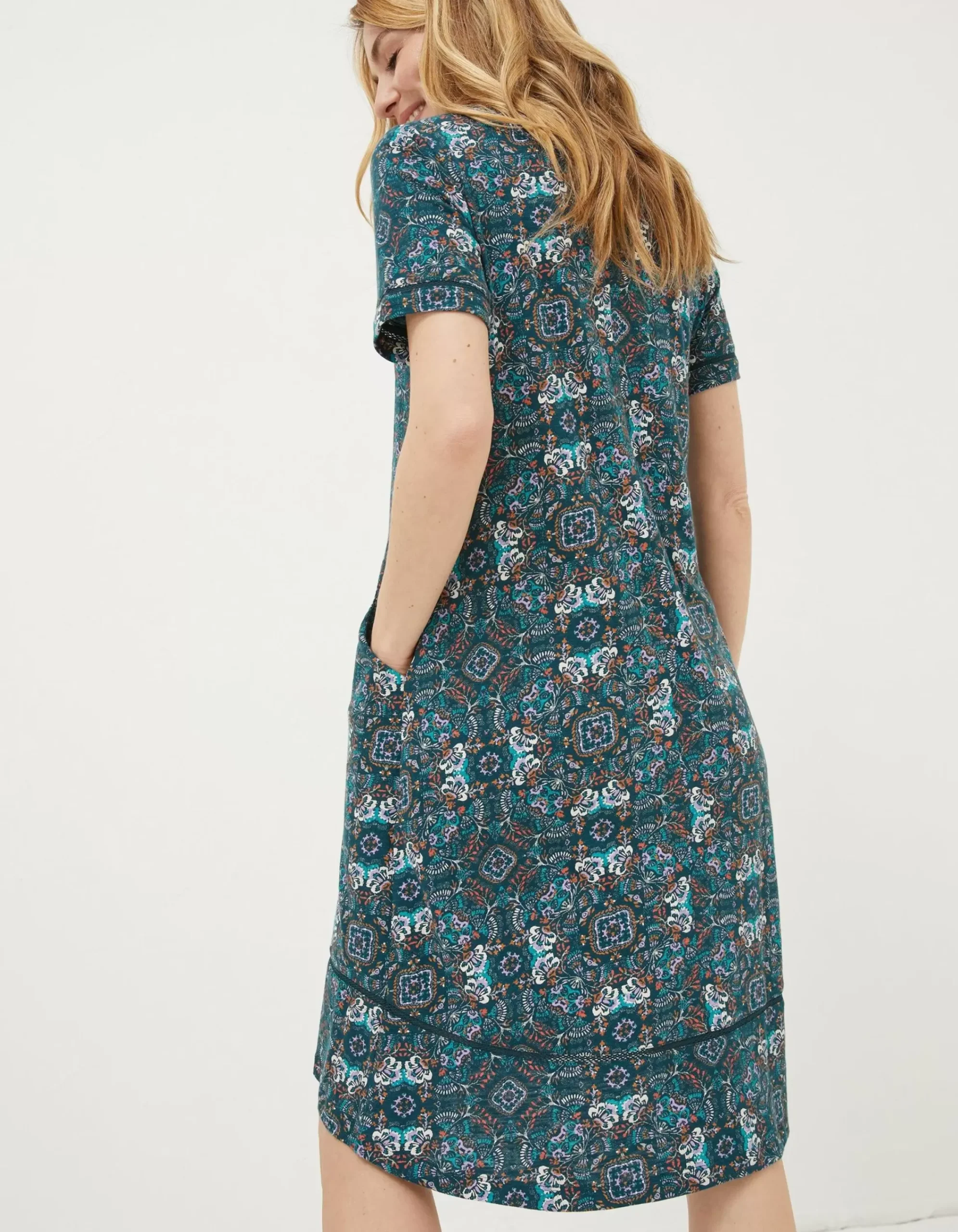 Women FatFace Dresses|Simone Mirrored Jersey Dress