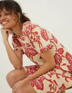 Women FatFace Dresses|Simone Vine Jersey Dress