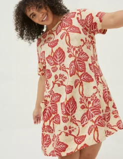 Women FatFace Dresses|Simone Vine Jersey Dress