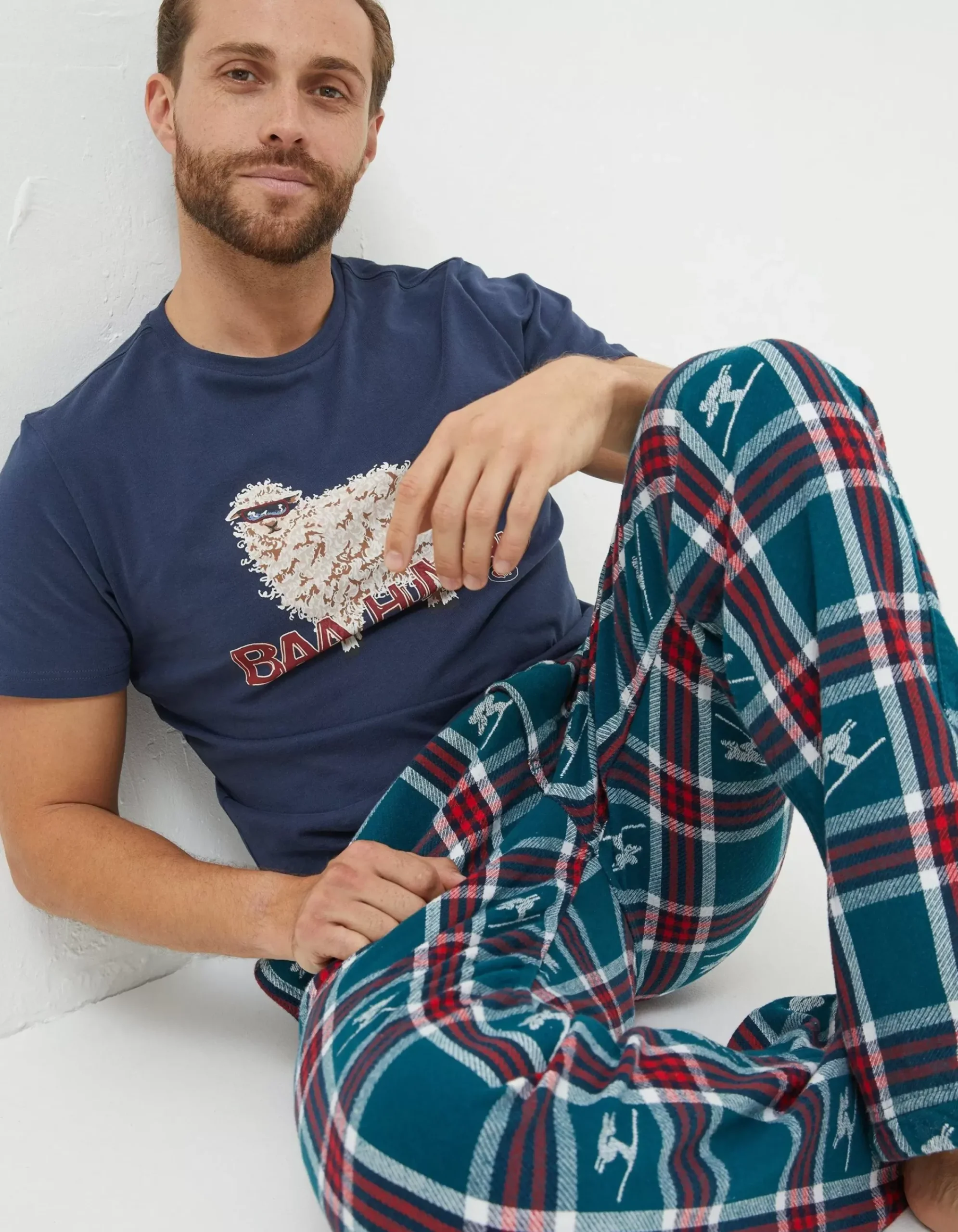 Men FatFace View All|Ski Jacquard Pyjama Bottoms