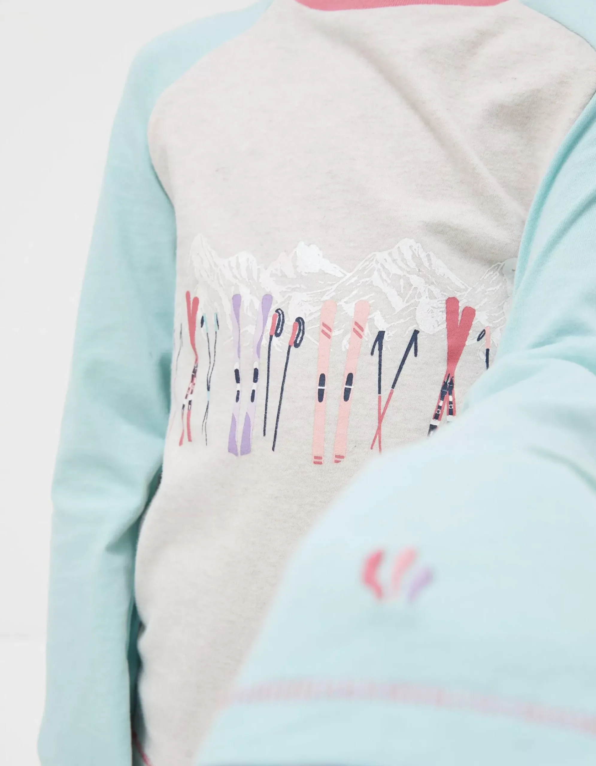 Girls FatFace View All|Ski Raglan Jersey T-Shirt