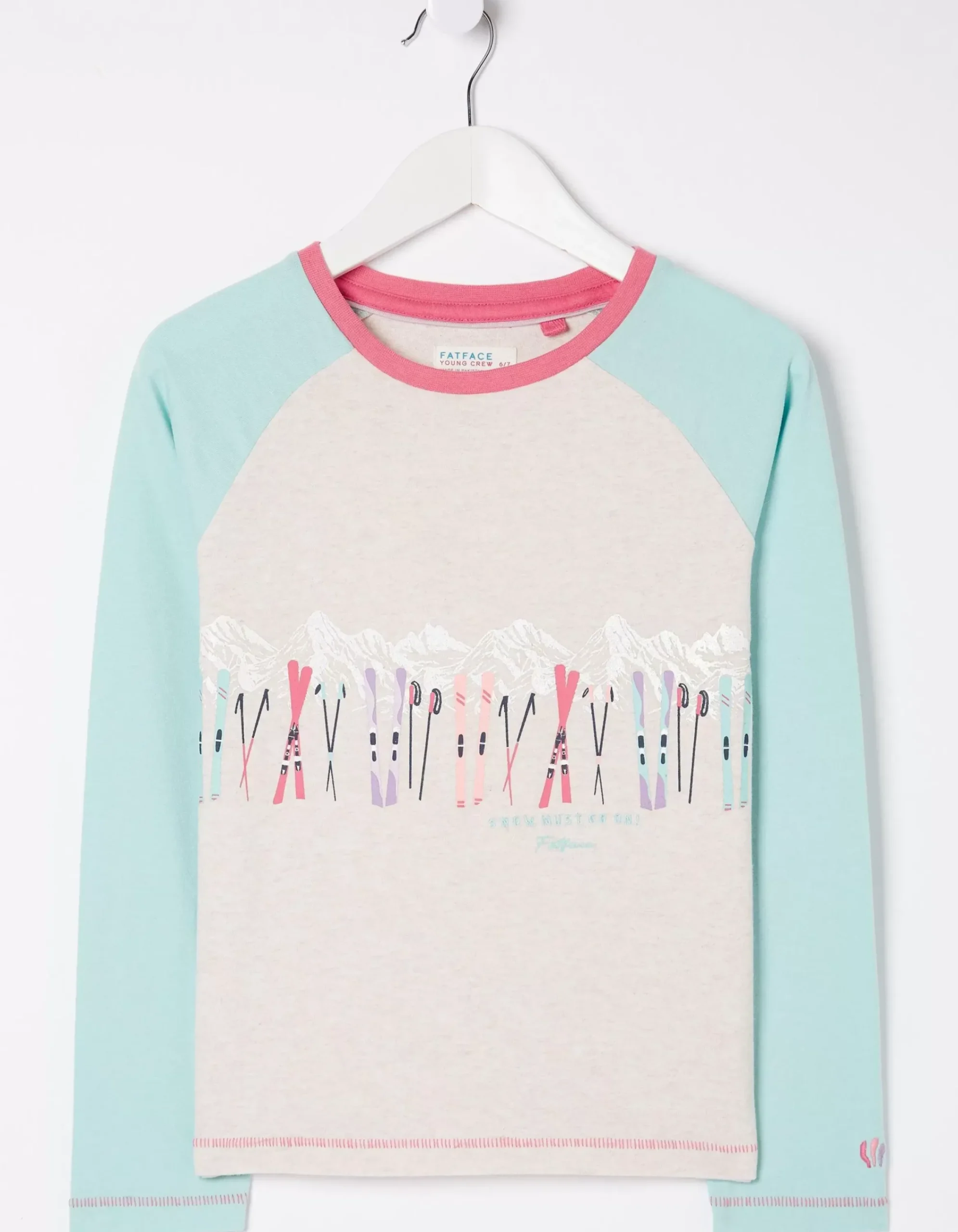 Girls FatFace View All|Ski Raglan Jersey T-Shirt