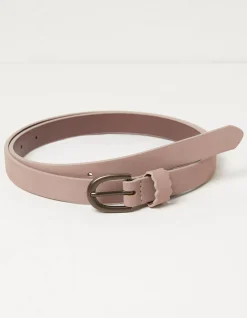 Women FatFace Belts|Skinny Scalloped Keeper Belt