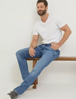 Men FatFace Jeans|Slim Authentic Wash Jeans