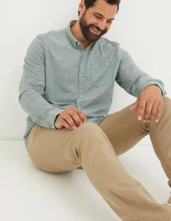 Men FatFace Shirts|Slim Hove Micro Check Shirt